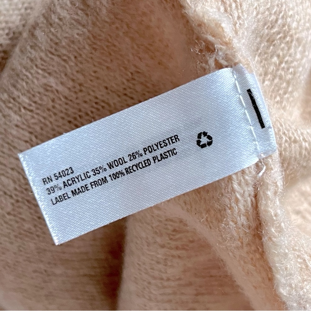 Gap Circle-Hem Elbow-Patch Sweater In Cashew Crun… - image 3